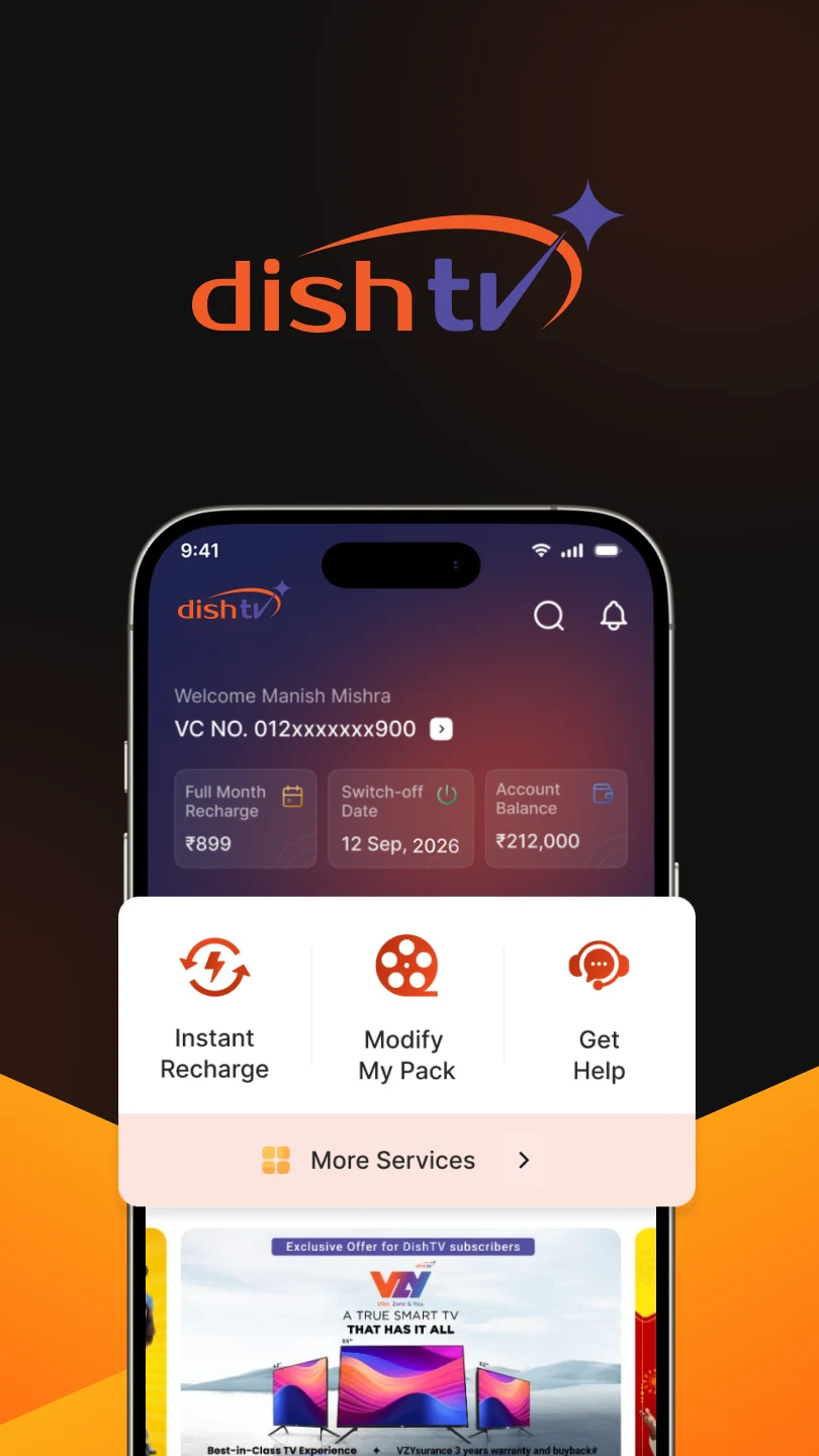 My DishTV screenshot